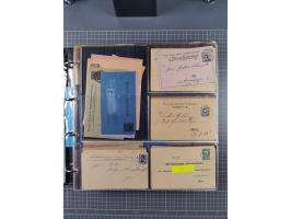 Frankfurt: 1886/1900, fast 90 Briefe und ungebrauchte/gebrauchte Ganzsachen von fast allen Anstalten in Frankfurt. Dabei Stad