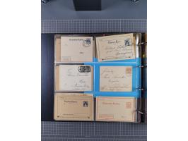 Halle/Saale: 1891/1900, ca. 50 Briefe, Karten und ungebrauchte/gebrauchte Ganzsachen von allen Anstalten. Dabei u.a. Courier 