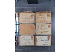 Halle/Saale: 1891/1900, ca. 50 Briefe, Karten und ungebrauchte/gebrauchte Ganzsachen von allen Anstalten. Dabei u.a. Courier 