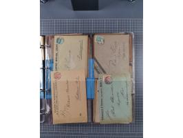 Halle/Saale: 1891/1900, ca. 50 Briefe, Karten und ungebrauchte/gebrauchte Ganzsachen von allen Anstalten. Dabei u.a. Courier 