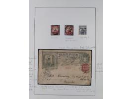 SCHIFFS- UND SEEPOST: Kleine Sammlung mit Marken und Briefstücken sowie 15 Belegen, dabei "OSTAFRKANISCHE ZWEIGLINIE**", "Ruf