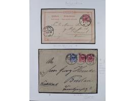 SCHIFFS- UND SEEPOST: Kleine Sammlung mit Marken und Briefstücken sowie 15 Belegen, dabei "OSTAFRKANISCHE ZWEIGLINIE**", "Ruf