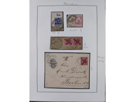 SCHIFFS- UND SEEPOST: Kleine Sammlung mit Marken und Briefstücken sowie 15 Belegen, dabei "OSTAFRKANISCHE ZWEIGLINIE**", "Ruf