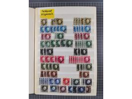 1850/1916 (ca.), Stempelsammlung auf losen Marken nach Orten geordnet, dazu Lombardei Venetien, Feldpost und Levante ungebrau