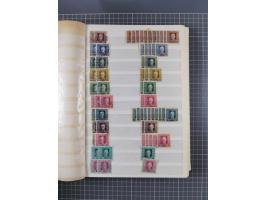 1850/1916 (ca.), Stempelsammlung auf losen Marken nach Orten geordnet, dazu Lombardei Venetien, Feldpost und Levante ungebrau