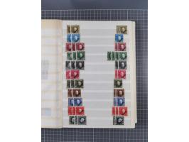 1850/1916 (ca.), Stempelsammlung auf losen Marken nach Orten geordnet, dazu Lombardei Venetien, Feldpost und Levante ungebrau