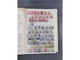 1850/1916 (ca.), Stempelsammlung auf losen Marken nach Orten geordnet, dazu Lombardei Venetien, Feldpost und Levante ungebrau