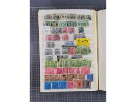 1850/1916 (ca.), Stempelsammlung auf losen Marken nach Orten geordnet, dazu Lombardei Venetien, Feldpost und Levante ungebrau