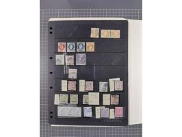 1850/1916 (ca.), Stempelsammlung auf losen Marken nach Orten geordnet, dazu Lombardei Venetien, Feldpost und Levante ungebrau