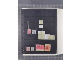 1850/1916 (ca.), Stempelsammlung auf losen Marken nach Orten geordnet, dazu Lombardei Venetien, Feldpost und Levante ungebrau