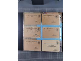 Köln: 1886/1900, ca. 100 Briefe, Karten und ungebrauchte/gebrauchte Ganzsachen sowie Formulare (u.a. “Abmeldung (Duplikat” un