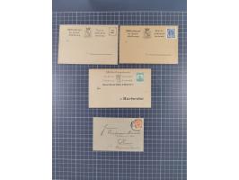 Karlsruhe, Partie mit 17 ungebrauchten/gebrauchten Ganzsachen und Postkarten-Formulare diverser Anstalten und Privat-Brief-Ve