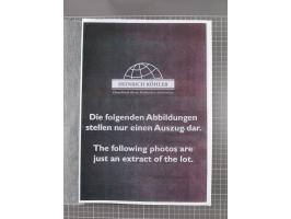 1850/1958 (ca.), reichhaltiger ungebrauchter und gestempelter Doubletten-Bestand, mit einigen Briefen, die erste Ausgabe mit 