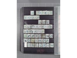 1850/1958 (ca.), reichhaltiger ungebrauchter und gestempelter Doubletten-Bestand, mit einigen Briefen, die erste Ausgabe mit 