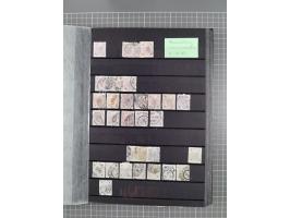 1850/1958 (ca.), reichhaltiger ungebrauchter und gestempelter Doubletten-Bestand, mit einigen Briefen, die erste Ausgabe mit 