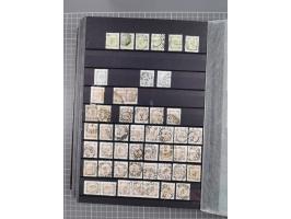 1850/1958 (ca.), reichhaltiger ungebrauchter und gestempelter Doubletten-Bestand, mit einigen Briefen, die erste Ausgabe mit 