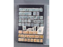 1850/1958 (ca.), reichhaltiger ungebrauchter und gestempelter Doubletten-Bestand, mit einigen Briefen, die erste Ausgabe mit 