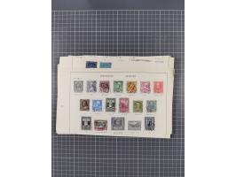 1850/1958 (ca.), reichhaltiger ungebrauchter und gestempelter Doubletten-Bestand, mit einigen Briefen, die erste Ausgabe mit 