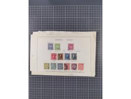 1850/1958 (ca.), reichhaltiger ungebrauchter und gestempelter Doubletten-Bestand, mit einigen Briefen, die erste Ausgabe mit 