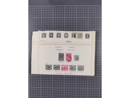 1850/1958 (ca.), reichhaltiger ungebrauchter und gestempelter Doubletten-Bestand, mit einigen Briefen, die erste Ausgabe mit 