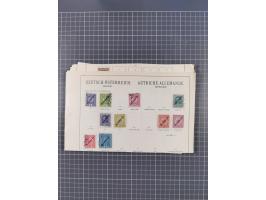 1850/1958 (ca.), reichhaltiger ungebrauchter und gestempelter Doubletten-Bestand, mit einigen Briefen, die erste Ausgabe mit 