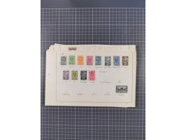 1850/1958 (ca.), reichhaltiger ungebrauchter und gestempelter Doubletten-Bestand, mit einigen Briefen, die erste Ausgabe mit 