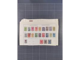 1850/1958 (ca.), reichhaltiger ungebrauchter und gestempelter Doubletten-Bestand, mit einigen Briefen, die erste Ausgabe mit 