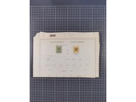 1850/1958 (ca.), reichhaltiger ungebrauchter und gestempelter Doubletten-Bestand, mit einigen Briefen, die erste Ausgabe mit 