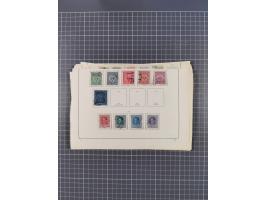 1850/1958 (ca.), reichhaltiger ungebrauchter und gestempelter Doubletten-Bestand, mit einigen Briefen, die erste Ausgabe mit 