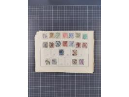 1850/1958 (ca.), reichhaltiger ungebrauchter und gestempelter Doubletten-Bestand, mit einigen Briefen, die erste Ausgabe mit 