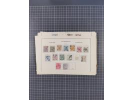 1850/1958 (ca.), reichhaltiger ungebrauchter und gestempelter Doubletten-Bestand, mit einigen Briefen, die erste Ausgabe mit 