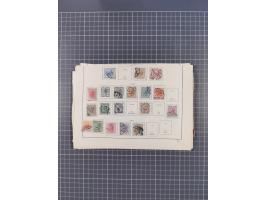 1850/1958 (ca.), reichhaltiger ungebrauchter und gestempelter Doubletten-Bestand, mit einigen Briefen, die erste Ausgabe mit 