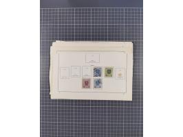 1850/1958 (ca.), reichhaltiger ungebrauchter und gestempelter Doubletten-Bestand, mit einigen Briefen, die erste Ausgabe mit 