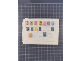 1850/1958 (ca.), reichhaltiger ungebrauchter und gestempelter Doubletten-Bestand, mit einigen Briefen, die erste Ausgabe mit 