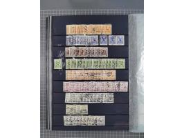 1850/1958 (ca.), reichhaltiger ungebrauchter und gestempelter Doubletten-Bestand, mit einigen Briefen, die erste Ausgabe mit 