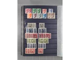 1850/1958 (ca.), reichhaltiger ungebrauchter und gestempelter Doubletten-Bestand, mit einigen Briefen, die erste Ausgabe mit 