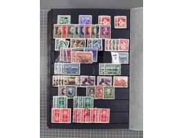 1850/1958 (ca.), reichhaltiger ungebrauchter und gestempelter Doubletten-Bestand, mit einigen Briefen, die erste Ausgabe mit 