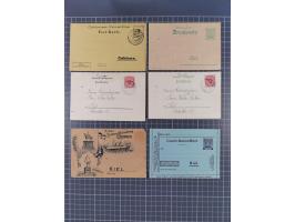 Kiel-Courier: 1895/1900, Partie mit Mi.-Nr. 3 auf zwei Postkarten und Mi.-Nr. 1210 auf Brief sowie 16 ungebrauchte und gebrau