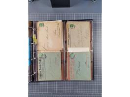 Leipzig: 1892/1900, über 100 Briefe, Karten und ungebrauchte und gebrauchte Ganzsachenkarten von fast allen Anstalten mit Sch