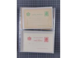 1875/1940 (ca.), over 100 postal stationery cards, mostly unused, overall in very good quality
