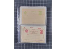 1875/1940 (ca.), over 100 postal stationery cards, mostly unused, overall in very good quality