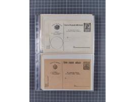 1875/1940 (ca.), over 100 postal stationery cards, mostly unused, overall in very good quality