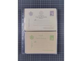 1875/1940 (ca.), over 100 postal stationery cards, mostly unused, overall in very good quality