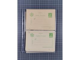 1875/1940 (ca.), over 100 postal stationery cards, mostly unused, overall in very good quality