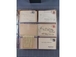 Magdeburg-Courier: 1886/1900, ca. 80 Briefe, Karten und ungebrauchte/gebrauchte Ganzsachen inkl. Privatpost Courier. Dabei u.