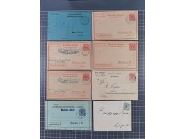 Münster-Courier: 1897/1900, Partie mit Mi.-Nr. 1 auf Firmenpostkarte und Mi.-Nr. 2 auf Ortsbrief sowie fünf ungebrauchte Ganz