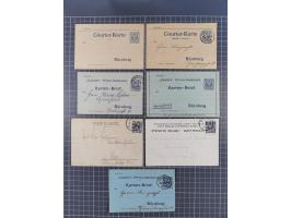 Nürnberg-Courier: 1895/1900, Partie mit 21 Briefen, Karten und ungebrauchten/gebrauchten Ganzsachen. Dabei u.a. Ganzsachenkar