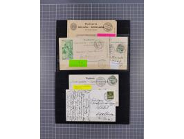 RASIERKLINGEN-STEMPEL: Umfangreiche Sammlung, sauber nach Orten Aarau bis Zürich zusammengetragen, dabei über 220 Briefe und 