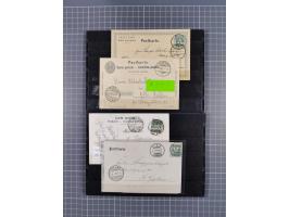 RASIERKLINGEN-STEMPEL: Umfangreiche Sammlung, sauber nach Orten Aarau bis Zürich zusammengetragen, dabei über 220 Briefe und 