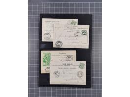 RASIERKLINGEN-STEMPEL: Umfangreiche Sammlung, sauber nach Orten Aarau bis Zürich zusammengetragen, dabei über 220 Briefe und 